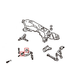 Hardrace Boccole UPPER ARM Anteriore Plastica Rinforzata 4 Pezzi/SET - MITSUBISHI ECLIPSE 2G 3G 95-05