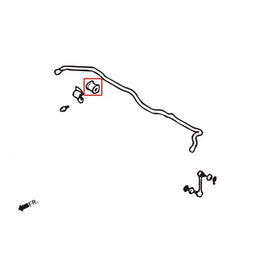 Hardrace Boccole Barra Stabilizzatrice Rinforzate Anteriore 18mm 2 Pezzi - MITSUBISHI ECLIPSE 2G 3G 00-05 GALANT 98-05