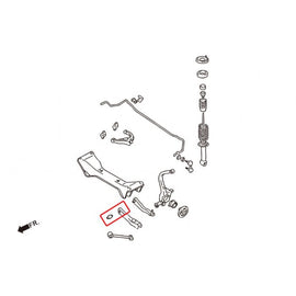 Hardrace Boccole LOWER ARM Posteriore Plastica Rinforzata 2 Pezzi/SET - MITSUBISHI ECLIPSE 2G 3G 95-05