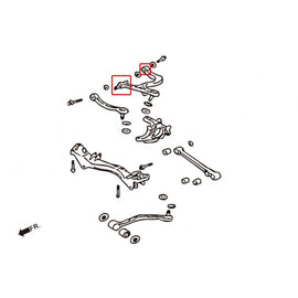 Hardrace Boccole UPPER CONTROL ARM Posteriore Plastica Rinforzata 4 Pezzi/S - MITSUBISHI LANCER EVO 4 5 6 7 8 9