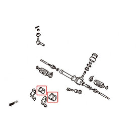 Hardrace Boccole TPV STEERING 3 Pezzi/SET - MITSUBISHI LANCER EVO 1 2 3 4 5 6