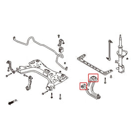 Hardrace Boccole LOWER CONTROL ARM Anteriore Plastica 4 Pezzi - Nissan TIDDA C11 04-11