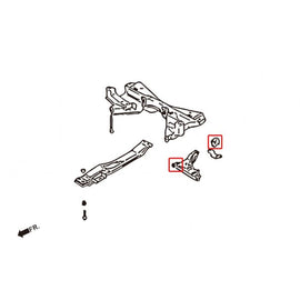 Hardrace Boccole LOWER ARM Anteriore Plastica 4 Pezzi - MITSUBISHI LANCER MIRAGE 93-96