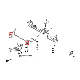 Hardrace Boccole Barra Stabilizzatrice RINFORZATO TPV Anteriore 2 Pezzi - Nissan 200SX S13 89-94