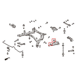 Hardrace LOWER CONTROL ARM Posteriore ARM Boccole Plastica 4 Pezzi/SET - Nissan Silvia 200SX S13 300ZX Z32 Skyline R32