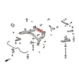 Hardrace Boccole DIFF SUPPORT MEMBER Posteriore Plastica 2 Pezzi - Nissan Silvia S14/S15 Skyline R33/R34