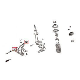 Hardrace Boccole LOWER ARM Anteriore Plastica 4 Pezzi/SET - NISSAN MICRA K11 92-02
