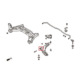 Hardrace Boccole LOWER ARM Anteriore Piccole Plastica 2 Pezzi/SET - NISSAN SENTRA / SYLPHY 5th B15 00-06