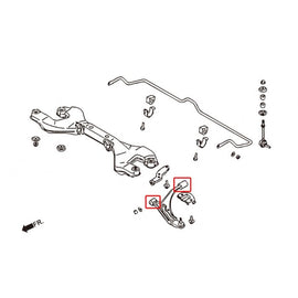 Hardrace Boccole LOWER ARM Anteriore Plastica Rinforzata 4 Pezzi/SET - NISSAN PRIMERA P10 90-95