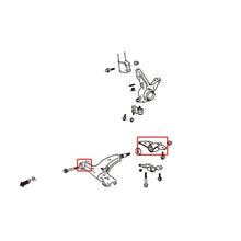 Carica l&#39;immagine nel visualizzatore di Gallery, Hardrace Boccole LOWER ARM Anteriore Plastica 4 Pezzi - TOYOTA COROLLA AE100 93-97