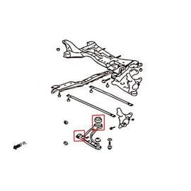 Hardrace Boccole LOWER ARM Anteriore PILLOWBALL 4 Pezzi/SET - MITSUBISHI LANCER EVO 7 8 9