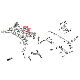 Hardrace Boccole DIFF Posteriore Plastica 4 Pezzi/SET - Subaru BRZ Toyota GT86