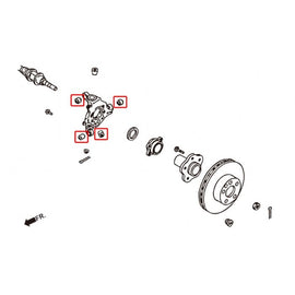 Hardrace Boccole KNUCKLE Posteriore PILLOWBALL 8PC - NISSAN SKYLINE R35 GTR 350Z 370Z INFINITI G35 G25/35/37 M35/45