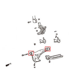 Hardrace Boccole LOWER ARM Anteriore Plastica 4 Pezzi/SET - TOYOTA TERCEL 94-99