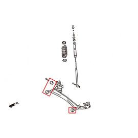 Hardrace Boccole FRAME Posteriore Plastica Rinforzata 2 Pezzi/SET - TOYOTA YARIS NCP9# 05-10