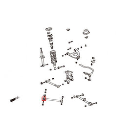 Hardrace Boccole TRACTION/STRUT ROD Posteriore Plastica 2 Pezzi/SET - TOYOTA MARK II / CHASER JZX90/100