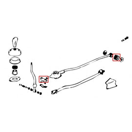 Hardrace Boccole Leva cambio SOHC TPV 3 Pezzi/SET - HONDA CIVIC EG, EH, EJ1/2 EK3/4/5/9, EJ6/7/8/9, EM1 INTEGRA DC2