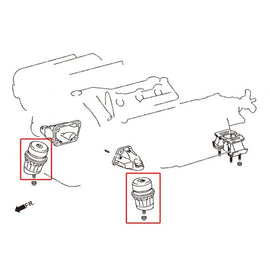 Hardrace Supporti Motore Rinforzati 2 Pezzi - Lexus IS250/350/GS350