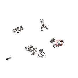 Hardrace Supporti Motore Rinforzati Lato Sinistro - MITSUBISHI LANCER EVO 7 8 9 5 Marce