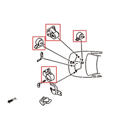 Hardrace Supporti Motore Rinforzati 4 Pezzi/SET - MITSUBISHI LANCER MIRAGE 93-96 Automatica