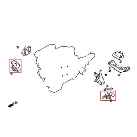 Hardrace Supporti Motore STREET Rinforzati 2 Pezzi - NISSAN 200SX SILVIA S13 S14 S15