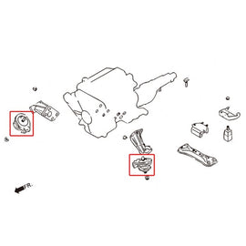 Hardrace Supporti Motore Rinforzati 2 Pezzi/SET - Nissan 300ZX Z32