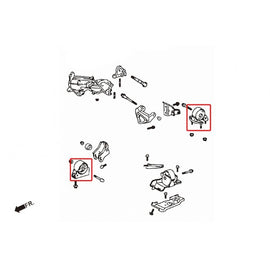 Hardrace Supporto Motore Anteriore & Posteriore 2 Pezzi/SET - TOYOTA COROLLA E100 91-97