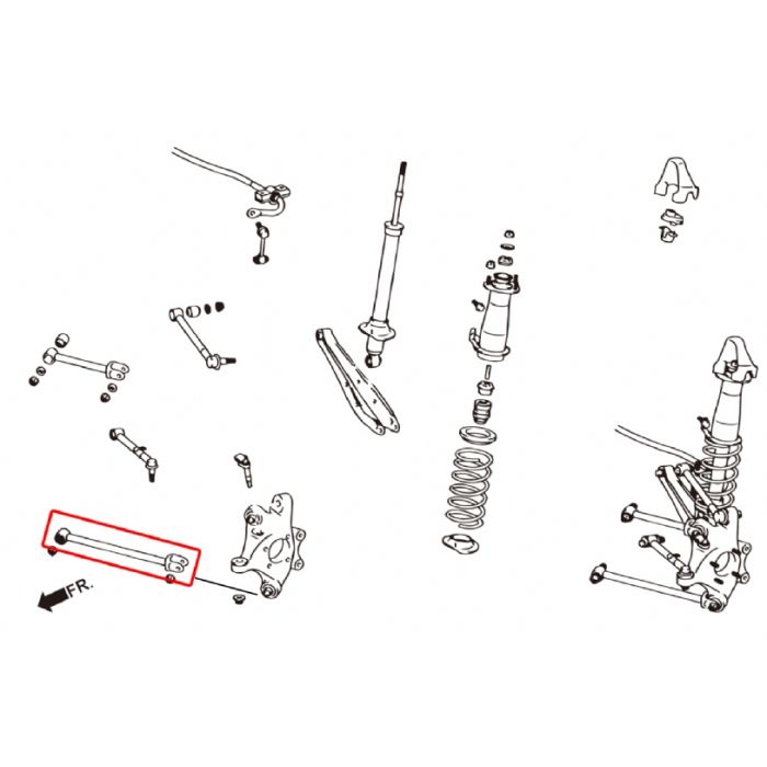 Hardrace STRUT ARM Posteriore Regolabile PILLOWBALL 2 Pezzi - Lexus IS350