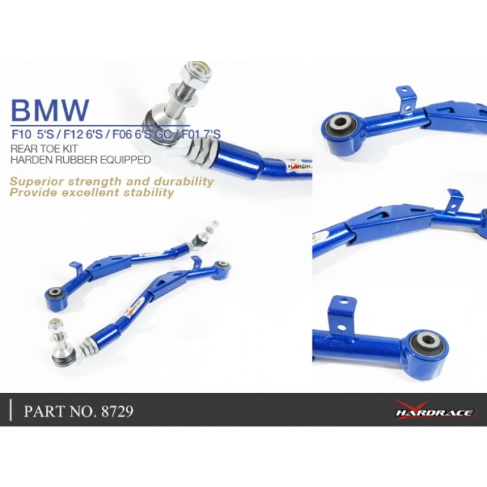 Hardrace TOE ARM Plastica 2 Pezzi 8729 - BMW Serie 5 F10/F11/F07 Serie 6 F12/F13 Serie 7 F01/F02