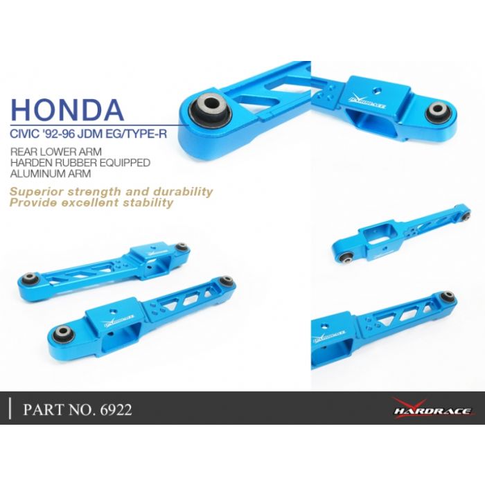 Hardrace LOWER ARM Posteriore ALUMINIUM(Plastica Rinforza) - HONDA CIVIC EG, EH, EJ1/2