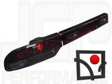 Nissan 200sx S13 89/93 2dr Coupe Fanali Posteriori Crystal red/clear smoke