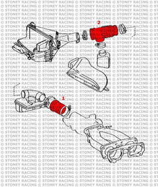 Toyota Supra MK4 NA Kit tubi silicone Air intake