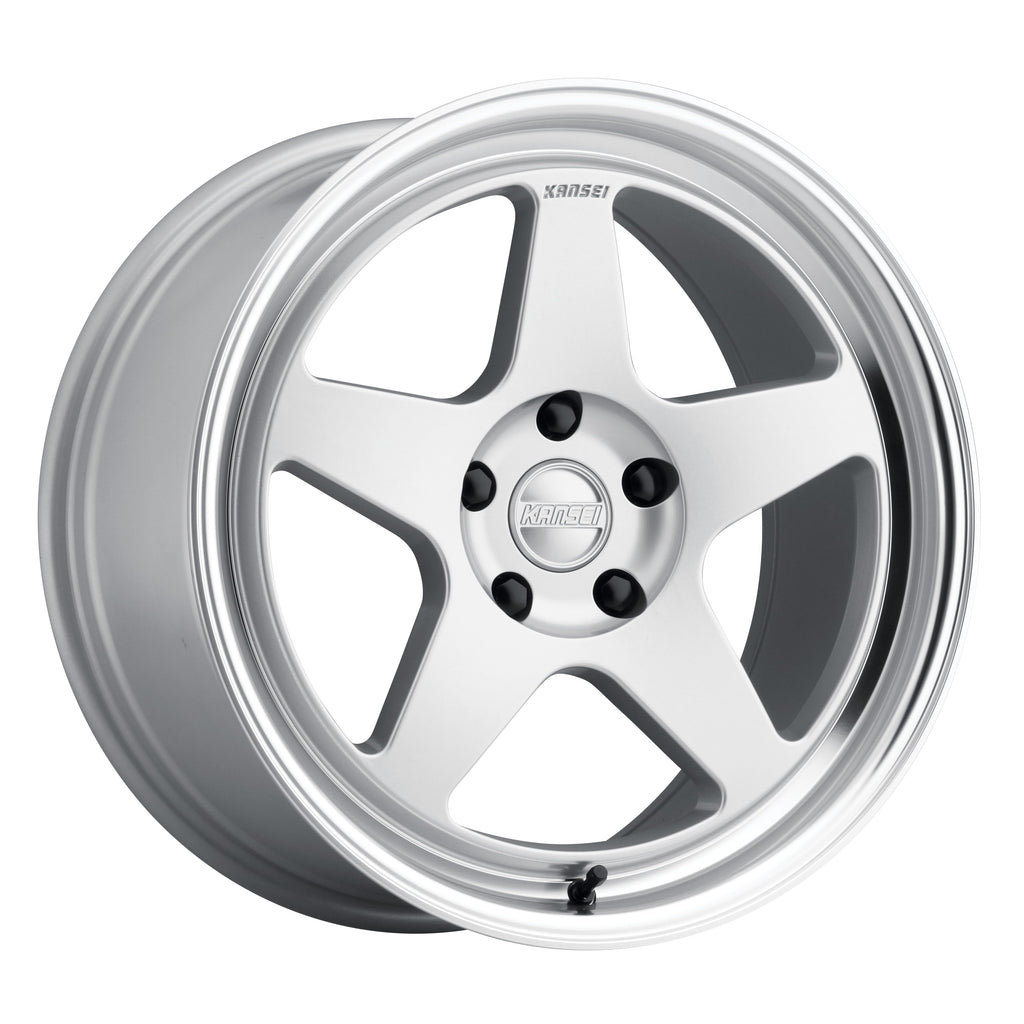 Cerchio in Lega Kansei KNP 18x9 ET35 5x120 Hyper Silver with Bright Machined Lip