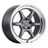 Cerchio in Lega Kansei ROKU 18x10.5 ET12 5x108 Matte Grey with Bright Machined Lip