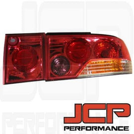 Mitsubishi Lancer Sedan 92/95 ( Mitsubishi Lancer Evo I & II ) Fanali Posteriori Hyper red/clear