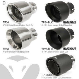 Cobra Sport Scarico Sportivo Cat Back per VW Scirocco R 2.0L TSI (09-18)