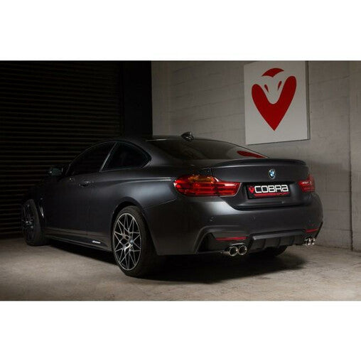 Cobra Sport "M4 Style" Scarico Sportivo con Silenziatore per BMW 430d Serie 4 F32, F33 & Serie 4 F36 (13-20)