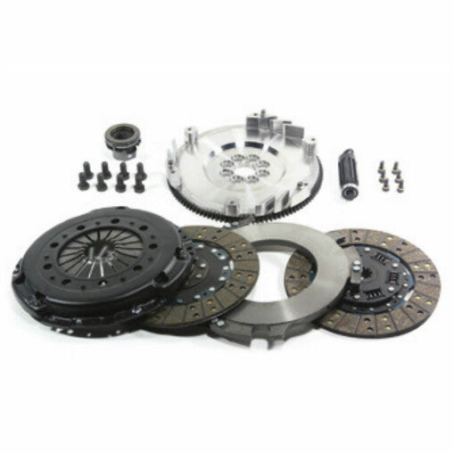 DKM Stage 4 Kit Frizione Doppio Disco Sportiva Rinforzata + Volano per BMW Serie 5 523i, 525i (95-03)