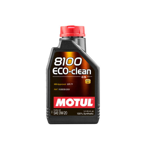 Motul 8100 Eco-Clean 0W20 Olio Motore (Alfa Romeo, Fiat, Mercedes) 1L