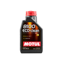 Carica l&#39;immagine nel visualizzatore di Gallery, Motul 8100 Eco-Clean 0W20 Olio Motore (Alfa Romeo, Fiat, Mercedes) 1L