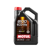 Load image into Gallery viewer, Motul 8100 Eco-Lite 5W20 Olio Motore (Ford, Chevrolet, Opel, GM...) 5L