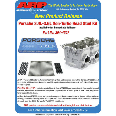 ARP Bulloni Rinforzati Testa per Porsche 996 3.4L