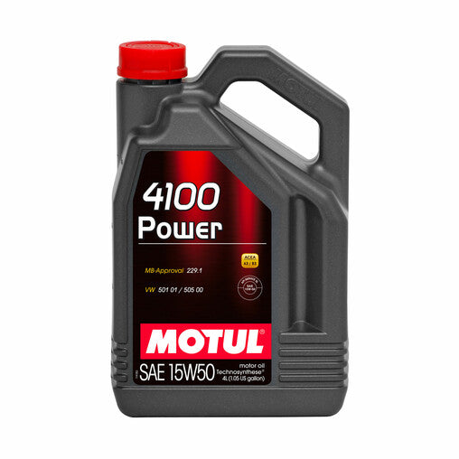 Motul 4100 Power 15W50 Olio Motore (5L) (Mercedes, Volkswagen)