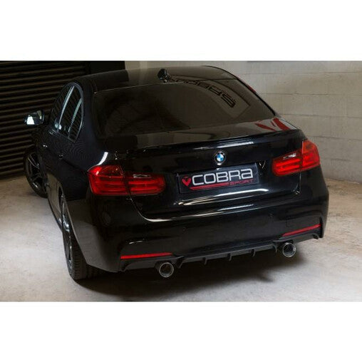 Cobra Sport "340i Style" Scarico Sportivo con Silenziatore per BMW 320d Sedan Serie 3 F30 & Touring F31 (12-18)