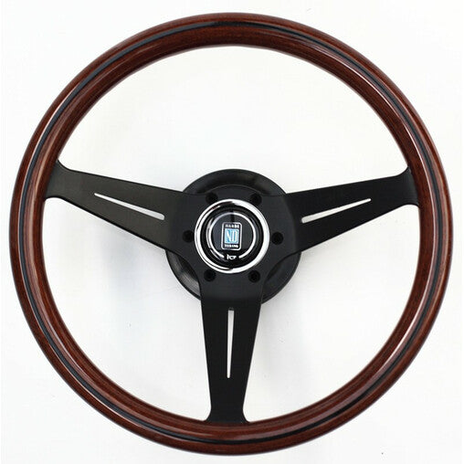 Volante Nardi Deep Corn, Legno, Raggi neri, 75 mm Dish, Ø35 cm - em-power.it