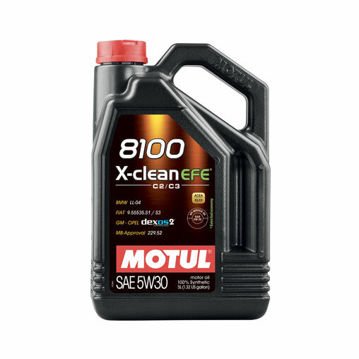 Motul 8100 X-Clean EFE 5W30 Olio Motore (5L) (Mercedes, BMW, Opel, Fiat)