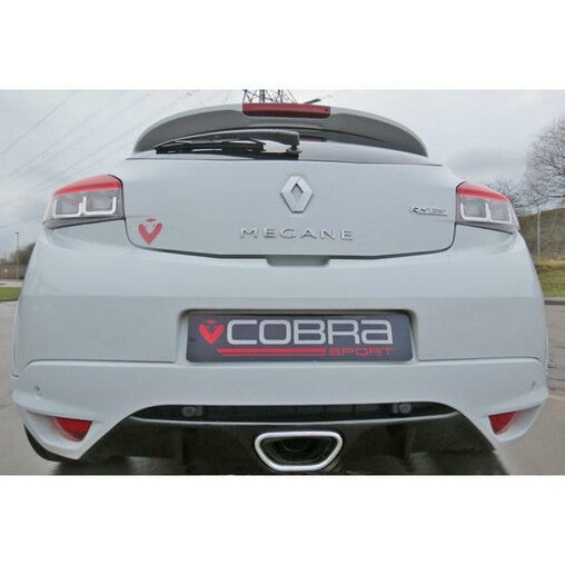 Cobra Sport Scarico Sportivo Cat Back per Renault Megane 3 RS 250 & 265 bhp (09-16)