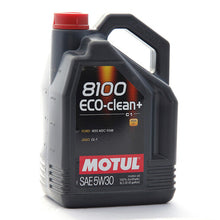 Load image into Gallery viewer, Motul 5W30 8100 Eco Clean + Olio Motore (Mazda DPF) 5L