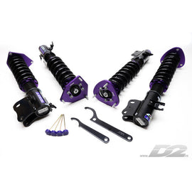 Assetto Regolabile D2 Street Coilover per Subaru Impreza WRX / STI GD & GG (5x114.3, 05-07)