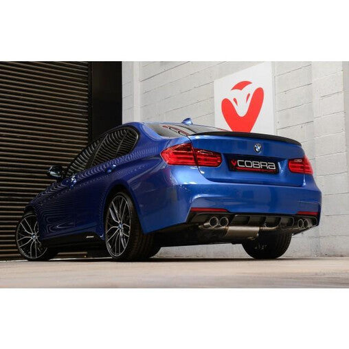 Cobra Sport "M3 Style" Scarico Sportivo con Silenziatore per BMW 320d & 325d Sedan Serie 3 F30 & Touring F31 LCI (15-18)